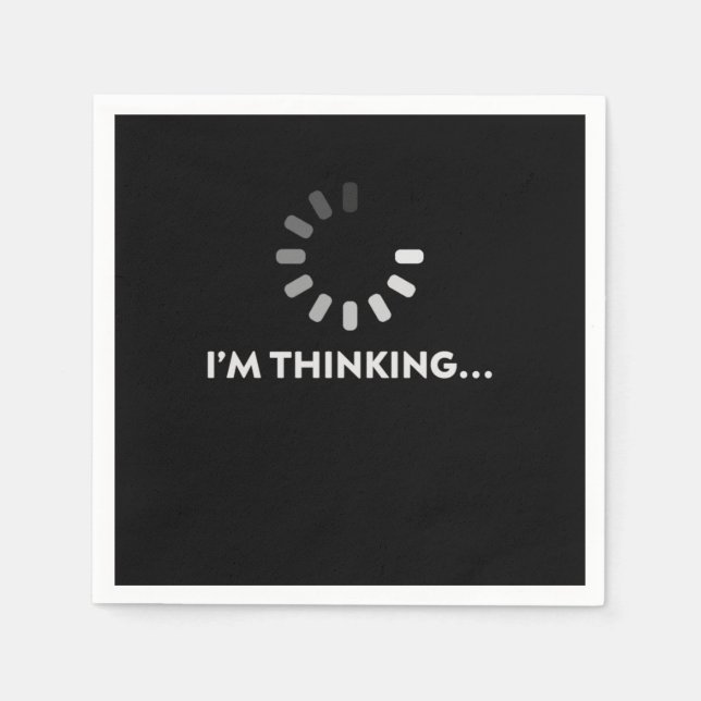 Im Thinking Programmer Coder Developer PC Gift Pappersservett (Framsidan)