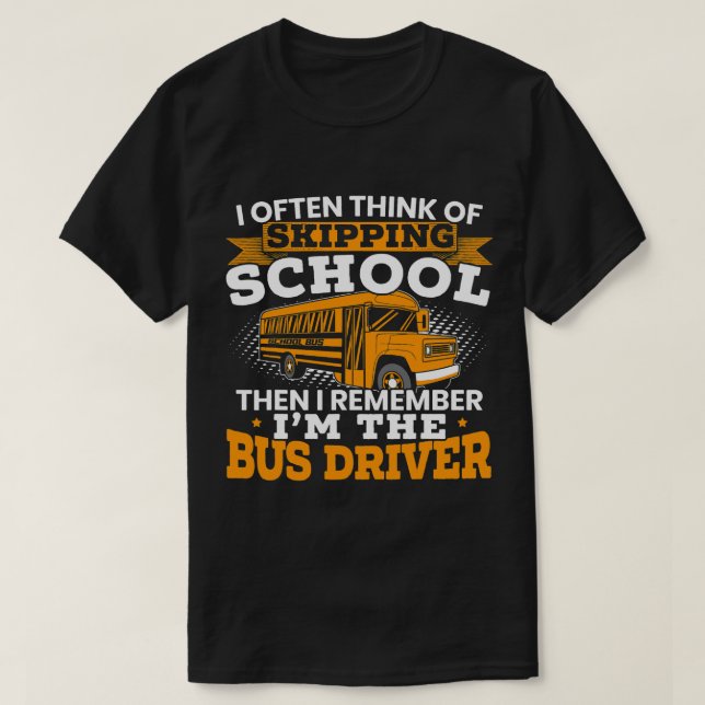 Im-tjänsten (Buss Driver Student Delivery School S T Shirt (Design framsida)