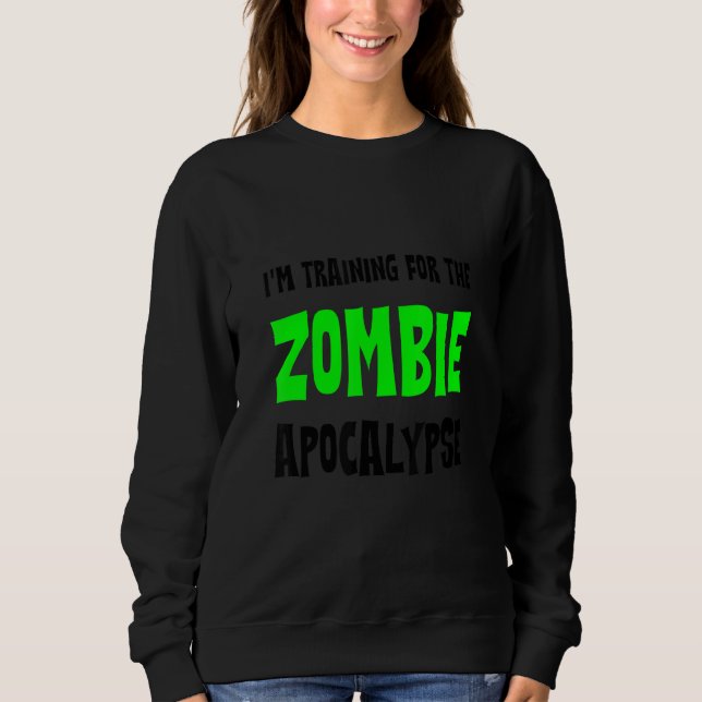 I'm Training For The Zombie Apocalypse   T Shirt (Framsida)