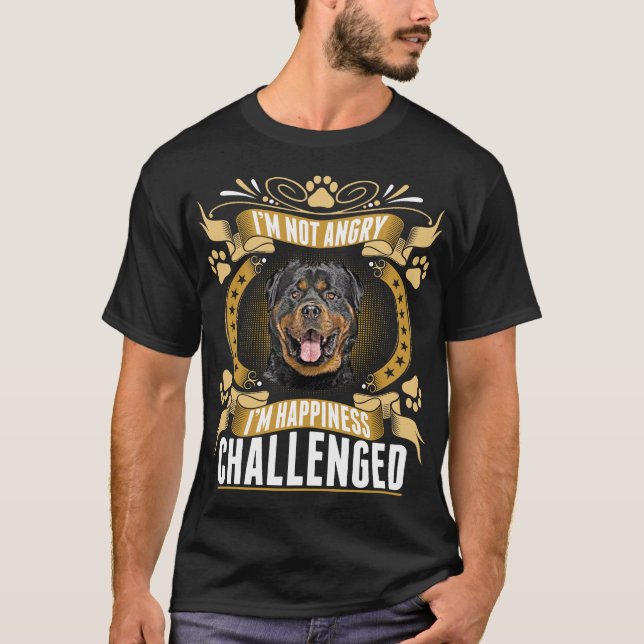 Im Tshirt för lyckaRottweiler hund T Shirt (Framsida)