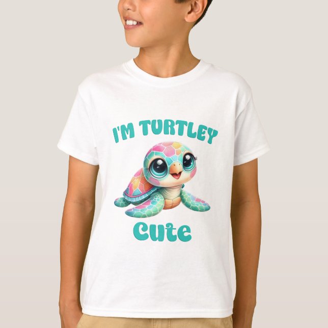 Im Turtley Cute Rolig Sköldpadds Konst T Shirt (Framsida)