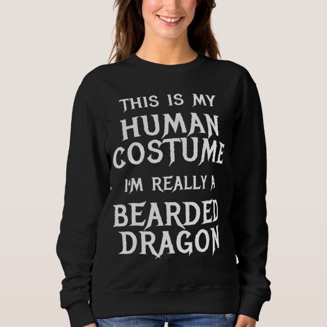 Im Verkligen A Beared Dragon Easy Halloween Costum T Shirt (Framsida)