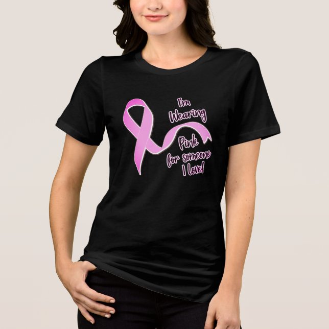 I'm Wearing Pink for You T Shirt (Framsida)