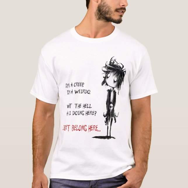Im Weirdo (radiohead) T Shirt (Framsida)