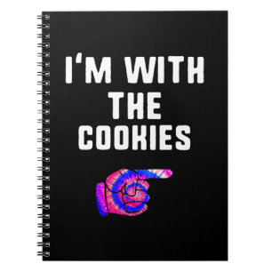 Im With Cookies Tie Dye Roliga Produkter Anteckningsbok