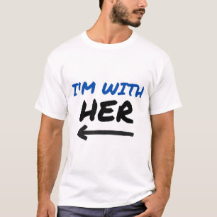 I'm With Her - Matchande par pil höger T Shirt