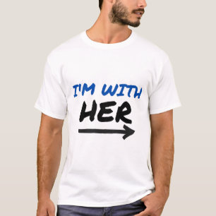 I'm With Her - Matchande parpil vänster T Shirt