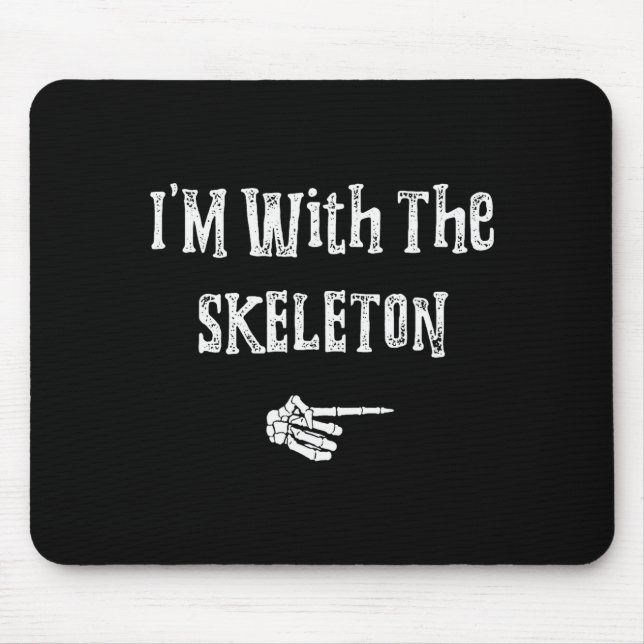 I'm With Skeleton Halloween Costume Funny Couples  Musmatta (Framsidan)
