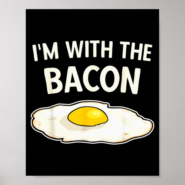 I'm With The Bacon Eggs Easy Halloween Matching Co Poster (Framsidan)