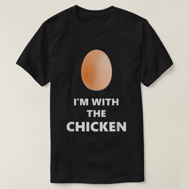 I'm With the Chicken Funny Egg Shirt T (Design framsida)
