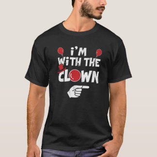 I'm With The Clown Halloween Costumes Matching Cou T Shirt