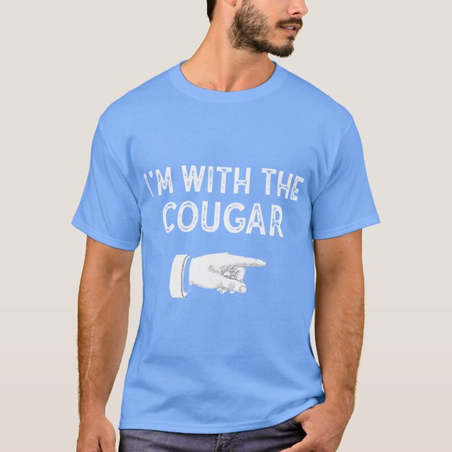 Im With The Cougar Matching Cougar Costume Hallowe T Shirt (Framsida)