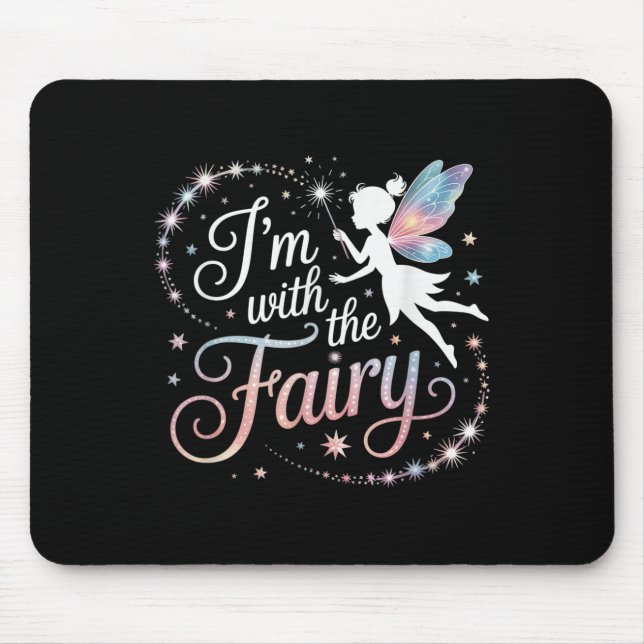 I'm With The Fairy Halloween Costume Dad Mom Group Musmatta (Framsidan)