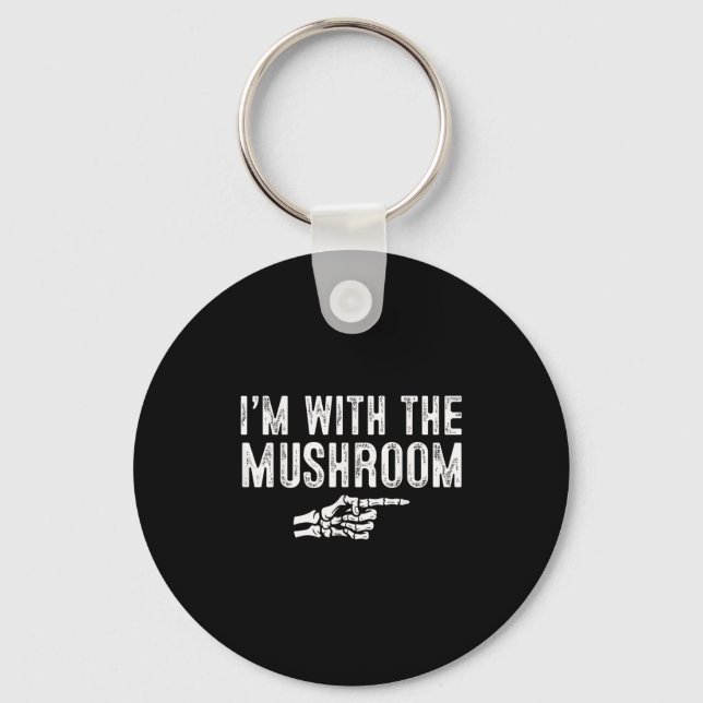 I'm With The Mushroom Easy Costume Halloween Coupl Nyckelring (Framsida)