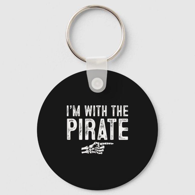 I'm With The Rate Easy Costume Halloween Couples M Nyckelring (Framsida)