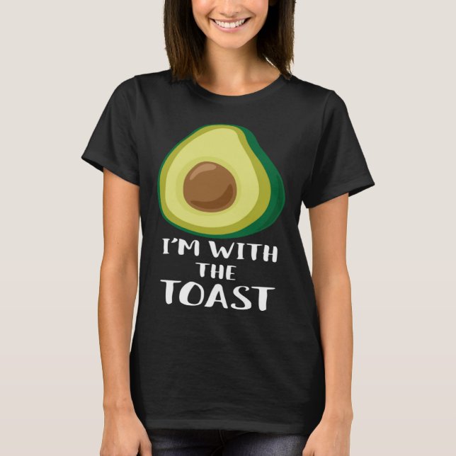 Im with Toast Roligt Par Friends Sisters Matc T Shirt (Framsida)