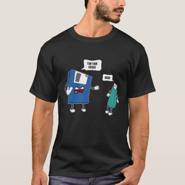 I'm Your Father No Shirt USB Floppy Disk Engineeri T Shirt (Framsida)
