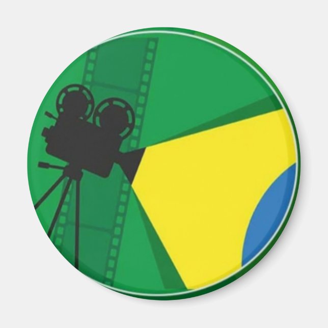 Imã Cinema Brasileiro 🇧🇷 Magnet (Framsidan)