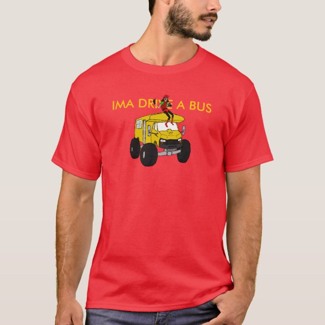 IMA-DREV EN BUSS T-SHIRT (Framsida)