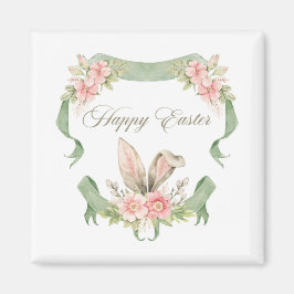 ÍMA FELIZ PASCOA COELHO BLOMMIGT AQUARELA MAGNET