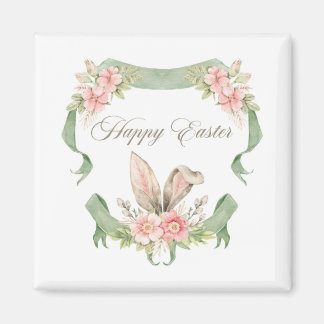 ÍMA FELIZ PASCOA COELHO BLOMMIGT AQUARELA MAGNET