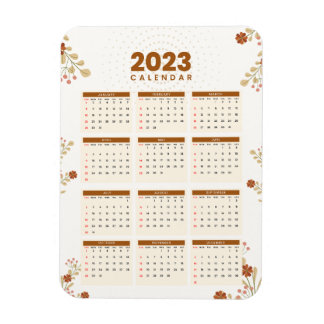 Ímã Flexível MINI CALENDAR 2023 Magnet