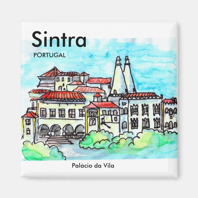 Imã Palácio da Vila Sintra 2 Magnet (Framsidan)