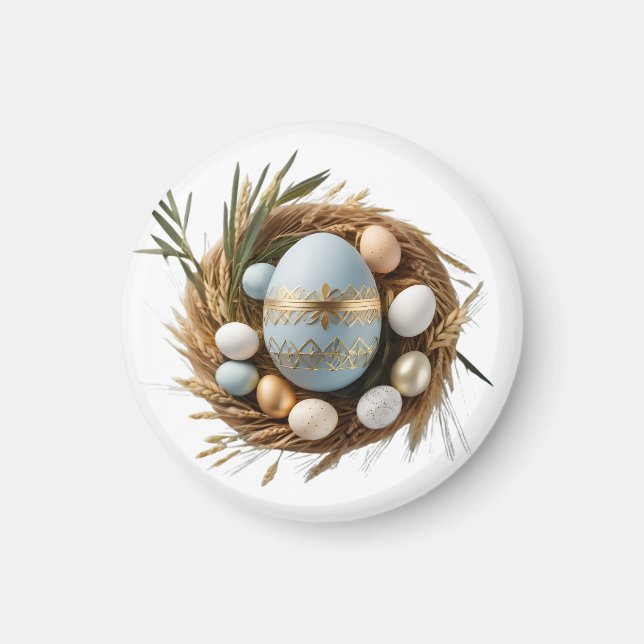 Imã Redondo Luz da Páscoa Magnet (Framsidan)