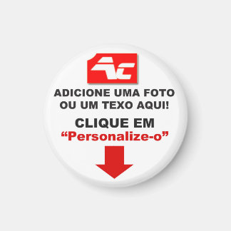 Imã Redondo Personalizado - Pequeno - 3,2 Cm Magnet
