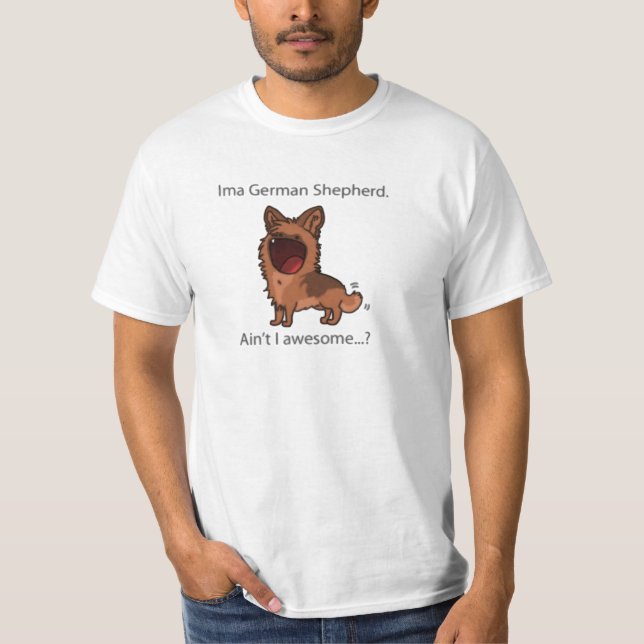 Ima tysk herdet-skjorta tee shirt (Framsida)