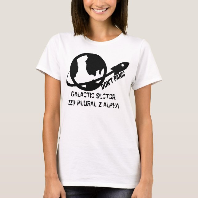 image001 GALAKTISKTT PLURAL Z ALFABETISK för Tee Shirt (Framsida)