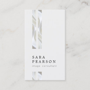 Image Consultant Dubbla Faux Silver Visitkort