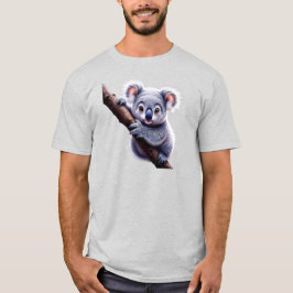 Image d’un koala mignon sur une branche. t shirt
