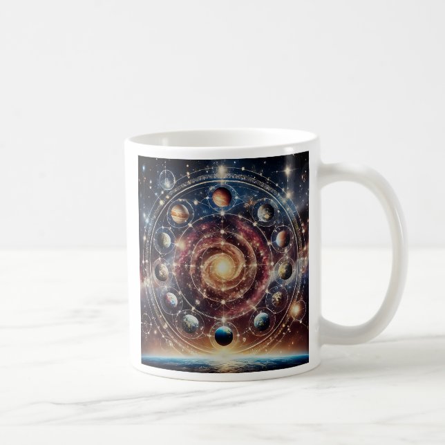 Image du système solaire imaginaire. kaffemugg (Höger)