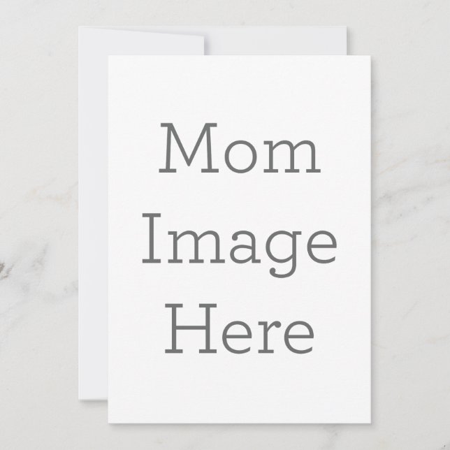 Platt inbjudan, Storlek: 12,7 x 17,8 cm, Papper: Signature matt, Hörn: Kvadrat, Kuvert: Vit, Tryckkvalitet: Standard (Framsida)