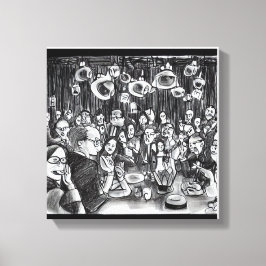 Image: People and Doodles. Canvastryck