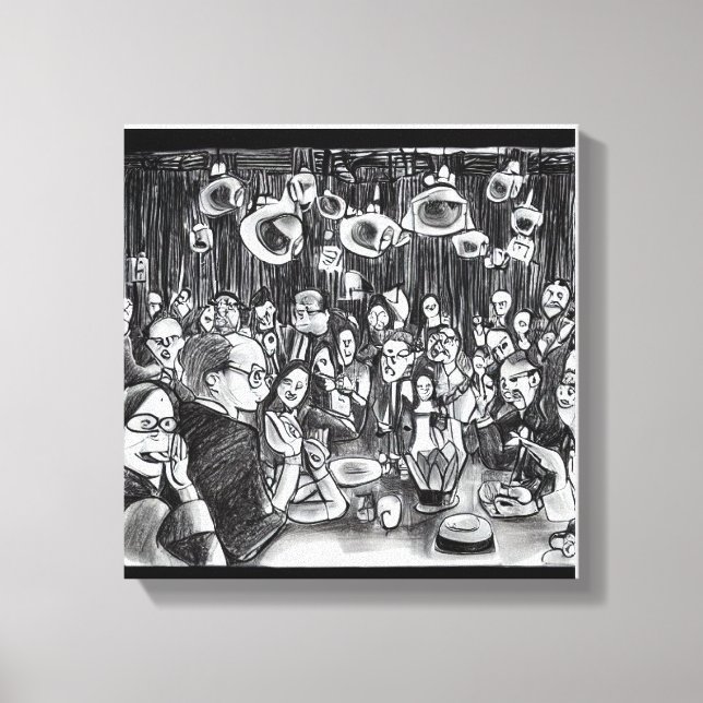 Image: People and Doodles. Canvastryck (Framsida)