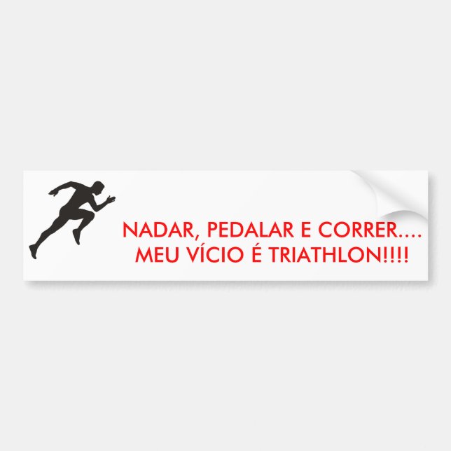 Imagem1, NADAR, PEDALAR E CORRER....MEU VÍCIO É... Bildekal (Framsidan)