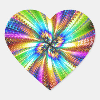 imagem florescente em estrela hjärtformat klistermärke