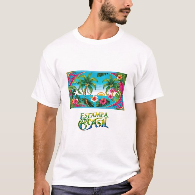 Imagem tropical t shirt (Framsida)