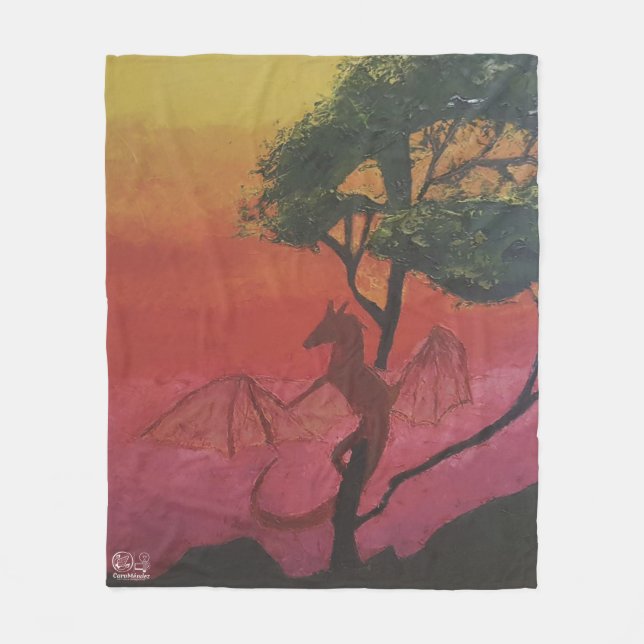 Imagen de mi obra arte Fantasía y realidad Fleecefilt (Framsidan)