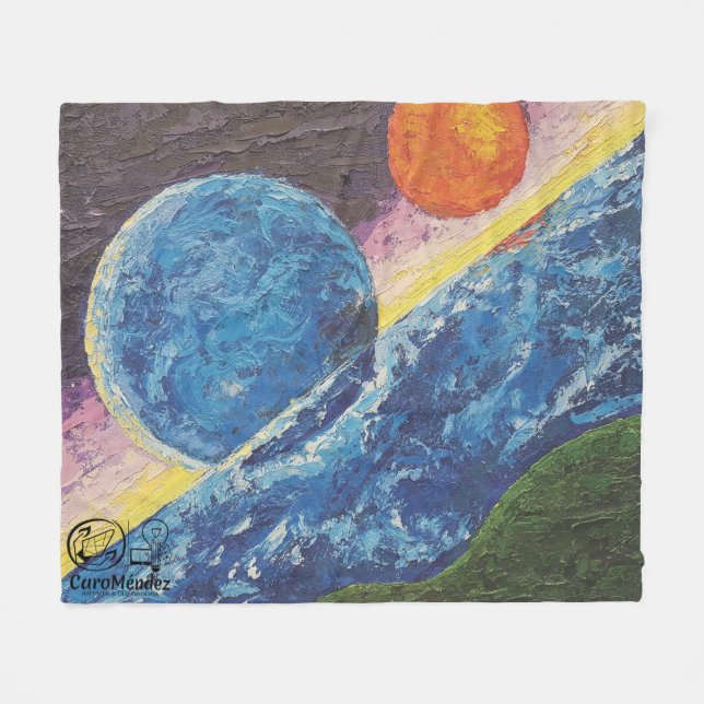 Imagen de mi obra arte Horizonte Fleecefilt (Framsidan (Horisontell))