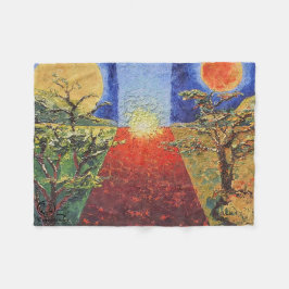 Imagen de mi obra arte La puesta del sol Fleecefilt