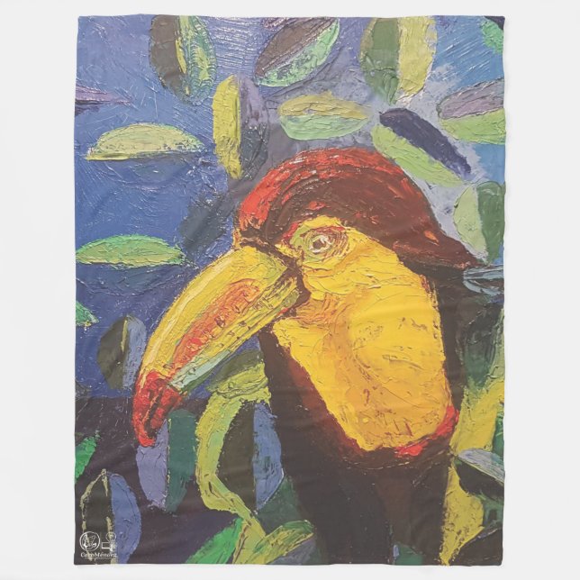 Imagen de mi obra arte Tucán Fleecefilt (Framsidan)