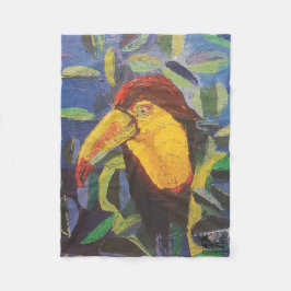 Imagen de mi obra arte Tucán Fleecefilt