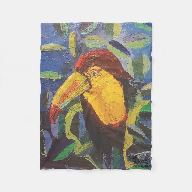 Imagen de mi obra arte Tucán Fleecefilt (Framsidan)