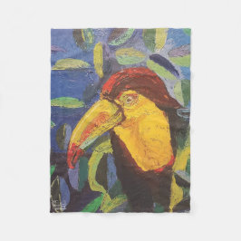 Imagen de mi obra arte Tucán Fleecefilt