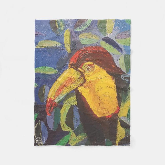 Imagen de mi obra arte Tucán Fleecefilt (Framsidan)