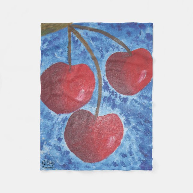 Imagen de mi obra Cerezas Fleecefilt (Framsidan)