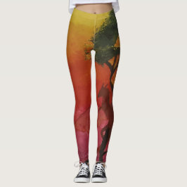 Imagen de mi obra Fantasía y realidad Leggings